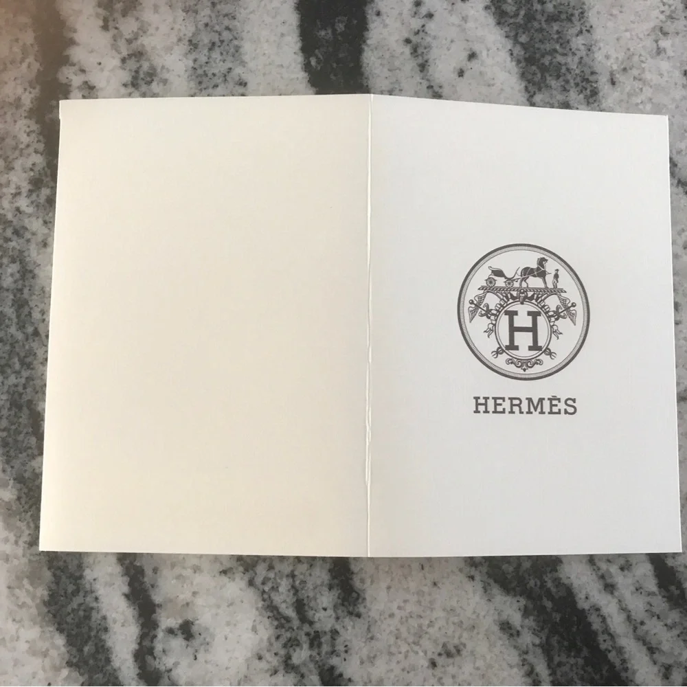 Hermes New Authentic Empty Envelope Receipt Holder lot of 5
